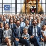 Satan is like a roaring lion outside behind the safe wall of the organization Satan is als een...jpg