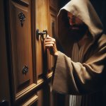 JEsus the master knocks on the door JEzus klopt op de deur .jpeg